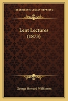 Lent Lectures 1104238640 Book Cover