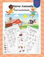 Farm Animals: Tracing, Counting, Coloring, Reading Practice workbook for Pre K, Kindergarten and Kids Ages 3-6 activity books B08YDDV1G2 Book Cover