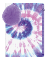 Tie dye pouch with pompom 1803377852 Book Cover