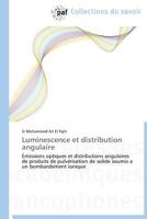 Luminescence Et Distribution Angulaire 3838177614 Book Cover