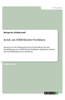 Kritik am HMB-Metzler-Verfahren (German Edition) 3668948615 Book Cover
