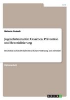 Jugendkriminalit�t: Ursachen, Pr�vention und Resozialisierung: Beschr�nkt auf die Deliktbereiche K�rperverletzung und Diebstahl 3656503826 Book Cover