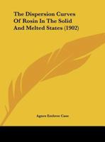 The Dispersion Curves Of Rosin In The Solid And Melted States 1346903980 Book Cover