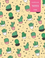 Cornell System Notes 110 Pages: Cactus Notebook for Professionals and Students, Teachers and Writers Succulent Llama Pattern 1691098892 Book Cover