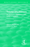 Teacher Effectiveness: An Annotated Bibliography and Guide to Research 1138587613 Book Cover