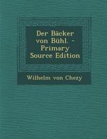 Der Bäcker von Bühl. 1017063753 Book Cover