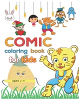 coloring book comic for kids ages 2-11 B09242ZN89 Book Cover