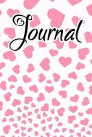 Journal: Journal for women to write in Pink Falling Hearts 1657924076 Book Cover