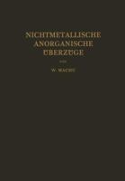 Nichtmetallische Anorganische Uberzuge 3709150612 Book Cover