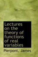 Lectures on the Theory of Functions of Real Variables 1017092958 Book Cover