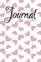 Journal: Journal for women to write in Pink Faliing Hearts 1657954846 Book Cover