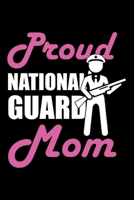 Proud National Guard Mom: Blank Lined Journal For Moms Of National Guard Members, Black Cover 1694249867 Book Cover