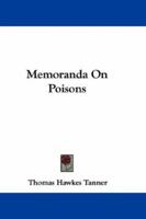 Memoranda on Poisons 1163587974 Book Cover