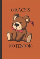 Grace's Notebook: Girls Gifts: Cute Cuddly Teddy Journal 1704258545 Book Cover