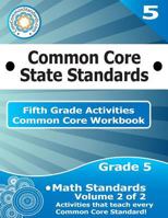 Fifth Grade Common Core Workbook: Math Activities: Volume 2 of 2 1499232691 Book Cover