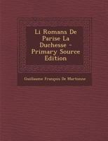 Li Romans De Parise La Duchesse 1144422264 Book Cover