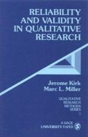 Reliability and Validity in Qualitative Research (Qualitative Research Methods) 0803924704 Book Cover