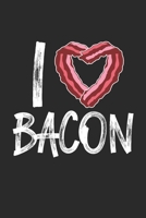 I Love Bacon: Dot matrix notebook for the journal or diary for women and men 1696819024 Book Cover