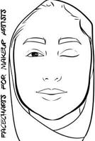 Facecharts for Makeup Artists: Sadie 1545061742 Book Cover