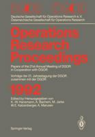 Dgor / Ogor: Papers of the 21th Annual Meeting of Dgor in Cooperation with Ogor Vortrage Der 21. Jahrestagung Der Dgor Zusammen Mit Ogor 3540566422 Book Cover