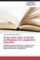 Tesis Para Optar Al Grado de Magister En Linguistica Aplicada 365907697X Book Cover