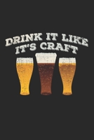 Drink It Like It's Craft: Notebook A5 Size, 6x9 inches, 120 lined Pages, Homebrewing Craft Beer Brewing Homebrew Homebrewer Brewer Brewery 1699429197 Book Cover