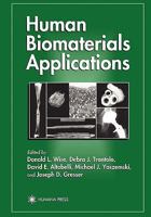 Human Biomaterials Applications 0896033376 Book Cover
