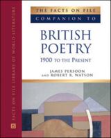 The Facts on File Companion to 20th-century British Poetry (Companion to Literature) 0816064067 Book Cover