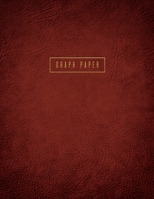 Graph Paper: Executive Style Composition Notebook - Red Brown Leather Style, Softcover | 8.5 x 11 - 100 pages (Office Essentials) 169088312X Book Cover
