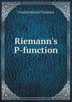 Riemann's P-function .. 1161936122 Book Cover