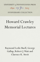 Howard Crawley Memorial Lectures 1512821853 Book Cover
