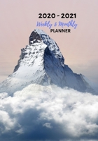 Weekly And Monthly Planner: Organize Your Daily Activities At Home School And Office - Snowy Mountain Rock 1690829869 Book Cover