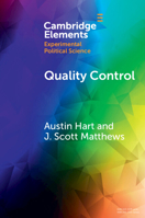 Quality Control: Experiments on the Microfoundations of Retrospective Voting 1009357034 Book Cover