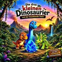 Die drei kleinen Dinosauerier und der leuchtende Stein: aufregende Dinogeschichte für Träumer - Kinderbuch - ab 2 Jahren B0H718CPTL Book Cover