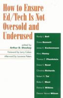 How to Ensure Ed/Tech Is Not Oversold and Underused 0810846209 Book Cover