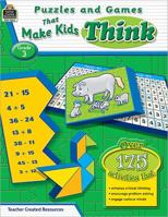 Puzzles and Games that Make Kids Think Grd 3 1420625632 Book Cover