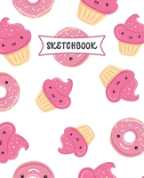 Sketchbook: Kawaii Pink Sketch Book for Kids Practice Drawing and Doodling Sketching Book for Toddlers & Tweens 1671608747 Book Cover