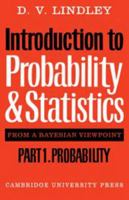 Introduction to Probability and Statistics,Part 2: Inference 0521298679 Book Cover
