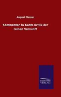 Kommentar Zu Kants Kritik Der Reinen Vernunft 3846011592 Book Cover