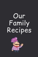 Our Family Recipes: Blank Recipe Book Journal to Write In Favorite Recipes: Cool Design 1678894818 Book Cover