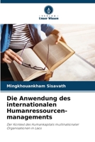 Die Anwendung des internationalen Humanressourcen- managements (German Edition) 6206462331 Book Cover
