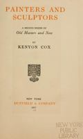 Painters and sculptors;: A second series of Old masters and new, 1014952204 Book Cover