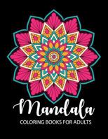 Mandala coloring books for adults: Black Background for adult Stress Relief relaxation Inspire Creativity, Reduce Stress 1792096372 Book Cover