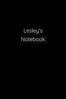 Lesley's Notebook: Notebook / Journal / Diary - 6 x 9 inches (15,24 x 22,86 cm), 150 pages. 1691170623 Book Cover