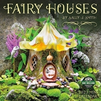 Fairy Houses 2023 Mini Wall Calendar by Sally Smith | Compact 7" x 14" Open | Amber Lotus Publishing 1631368532 Book Cover
