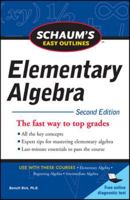 Schaum's Easy Outline of Elementary Algebra 0071745831 Book Cover