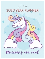 I Can Do It 2020 Year Planner: Unicorn Is Real Dream Come True Unicorn Kawaii Unicorn Monthly and Yearly Planner Blank Lined Themed Year Planner ... 110 Pages for Learning Professional Business 1674628145 Book Cover