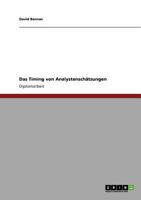 Das Timing von Analystensch�tzungen 3640887875 Book Cover