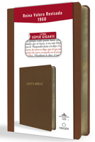 Biblia Reina Valera Revisada 1960 Letra Súper Gigante, Símil Piel Marrón / Spanish Bible Rvr 1960 Super Giant Print, Brown Leathersoft B0CQSK13PW Book Cover