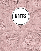 Notes: Swirl Print Rose - Cute Writing Notebook For School, Home & Office - [Classic] 1087031257 Book Cover